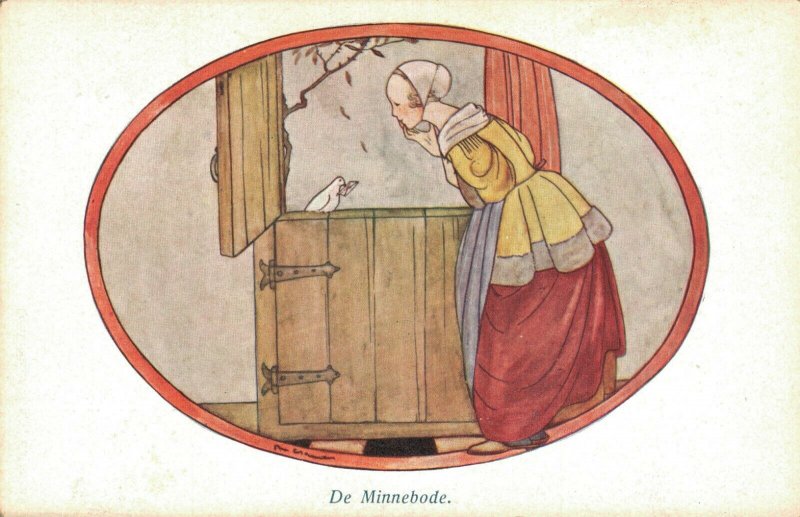 Artist Signed Rie Cramer De Minnebode Art Deco 04.56