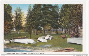 LAPEER COUNTY, Michigan, 1900-1910's; Cedar Park, Lake Pleasant