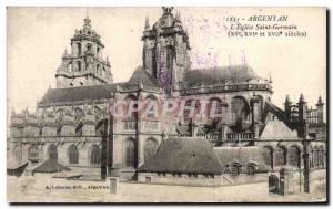 Old Postcard Argentan L Eglise Saint Germain