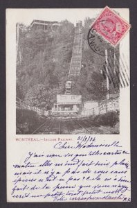 Postcard, CANADA, Montreal, Incline Railway