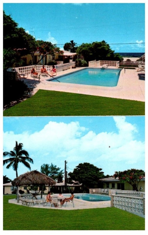 Florida  Pompano Beach ,Caravana by the Sea Motel , view of pool