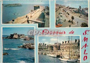 Modern Postcard Saint Malo Cite Corsaire View Remparts Les Remparts to the Ch...