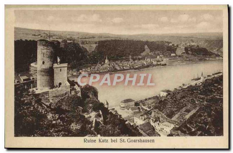 Postcard Old Ruin Katz Bei St Goarshausen