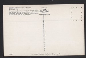 Pennsylvania GETTYSBURG General  Meade's Headquarters ~ Chrome