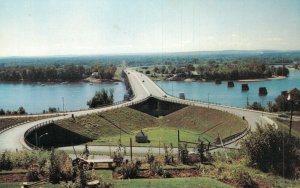 USA Massachusetts Springfield New South End Bridge Vintage Postcard 07.75