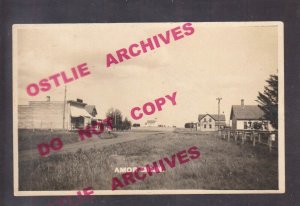 Amor MINNESOTA RPPC c1910 MAIN STREET store nr Perham Battle Lake GHOST TOWN? MN