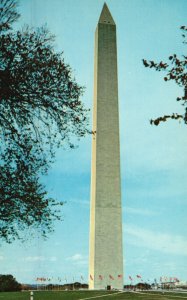 Vintage Postcard Washington Monument Obelisk within National Mall Washington DC