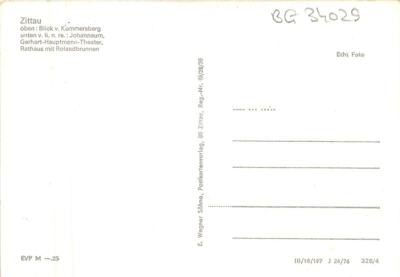 BG34029 gruss aus zittau  germany