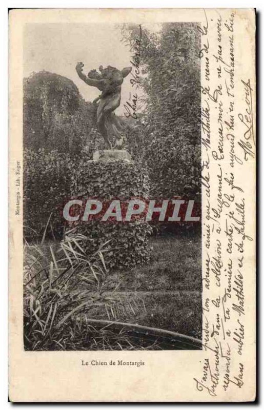 Old Postcard Montargis Dog of Montargis