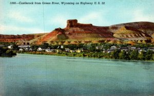 Wyoming Castle Rock From Green River On Highway U S 30