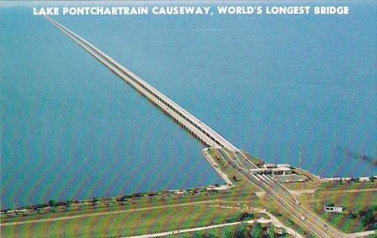 Louisiana New Orleans Lake Pontchartrain Causeway World's Longest Bridge