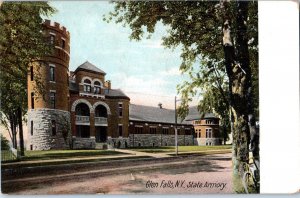 Glen Falls State Armory New York Undivided Back Postcard