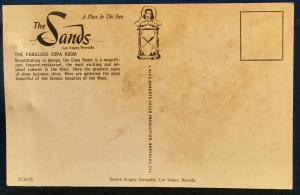 Postcard Unused The Sands Hotel Copa Room Las Vegas NV LB