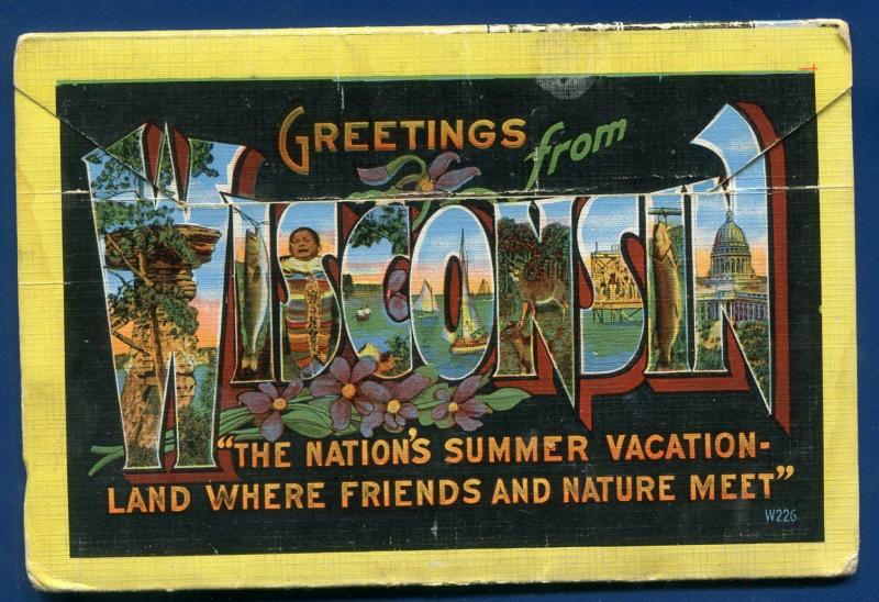 Monroe Wisconsin wi Blumer Brewery Cheese Factory postcard folder