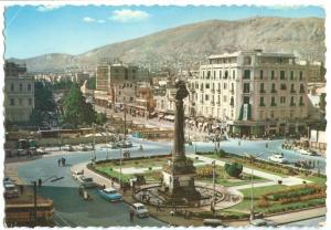 Syria, Damascus, Marje Square, 1960s used Postcard