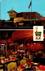 Vtg Kalamazoo Michigan MI Holiday Inn Hotel 1970s Multiview Restaurant Postcard