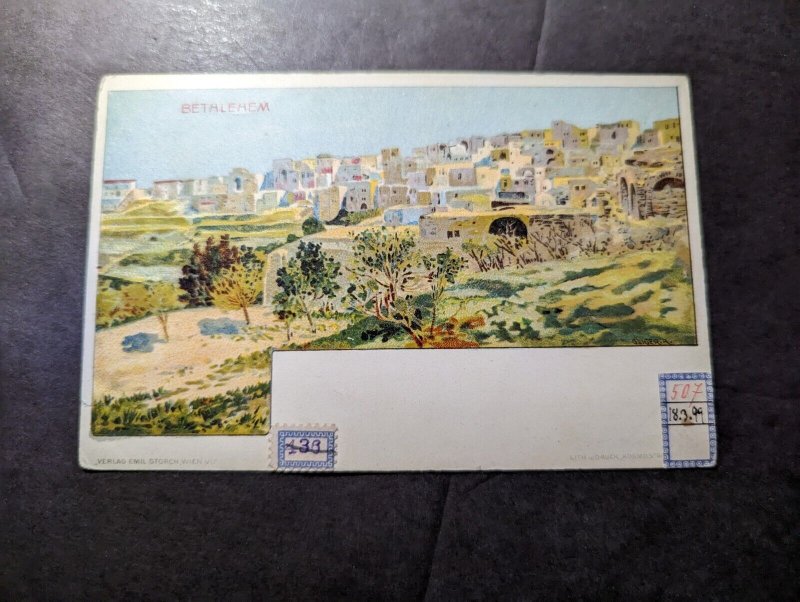 Mint Germany Palestine Postcard Jerusalem City View