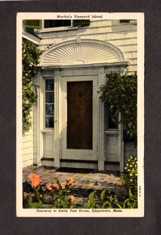 MA Doorway Emily Post House Martha's Vineyard Island Edgartown Massachusetts