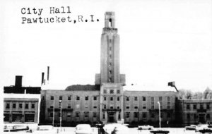 Pawtucket Rhode Island City Hall Real Photo Vintage Postcard JF685527