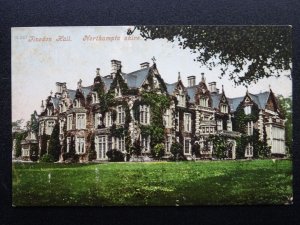 Northamptonshire FINEDON HALL c1906 Hand Glittered Postcard