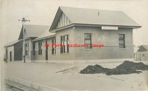 Depot, Wyoming, Douglas, RPPC, Chicago Burlington & Quincy Railroad Station