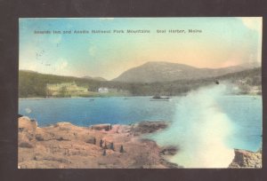 SEAL HARBOR MAINE ACADIA NATIONAL PARK SEASIDE INN VINTAGE POSTCARD