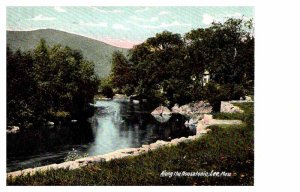 Postcard WATER SCENE Lee Massachusetts MA AQ8603