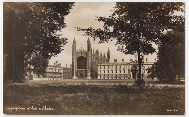 Cambridge; King's College RP PPC, Unposted, By Photochrom, c 1910's