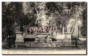 Paris - 16 - At Ranelagh - Monument Fountain - Old Postcard