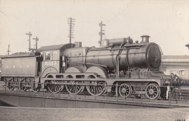 LNER 8517 Engine Stratford Constructed Train Vintage Railway Real Photo Postcard