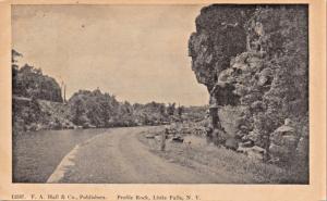 LITTLE FALLS NY~PROFILE ROCK POSTCARD Addressed TO I A PALL COMPANY 529 E MAIN