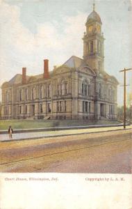 Wilmington Delaware Court House Exterior Street View Antique Postcard K26617