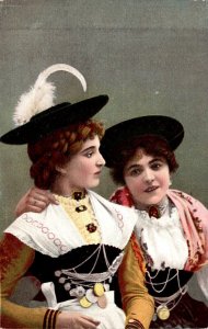 German Girls In Traditional Costume