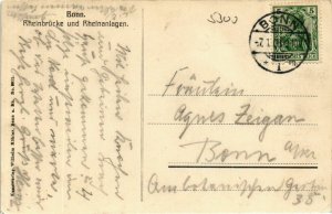 CPA AK Bonn- Rheinbrucke und Rheinanlagen GERMANY (883893)