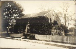 Falmouth Cape Cod MA First Post Office c1915 Real Photo Postcard