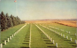 Cemetery Custer Battlefield National Monument Crow Agency Montana Postcard