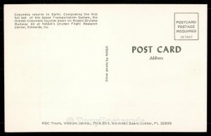 Columbia lands at Rogers Drylake Runway