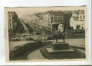 473461 Leningrad  25 October Avenue Khaikin trams monument Tsar Nicholas II