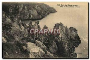 Old Postcard Bay of Douarnenez Approval Beuzec Castel ar Roch
