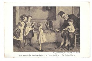 Austrian Artist M Wunsch Apple of Paris Children Leo Stainer MKB 521 Postcard