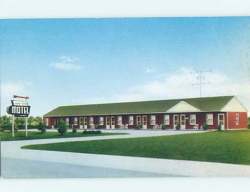 Unused Pre-1980 MOTEL SCENE Landisville Pennsylvania PA hk0222