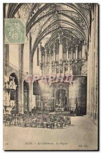 Old Postcard Organ Albi The Cathedral Organs