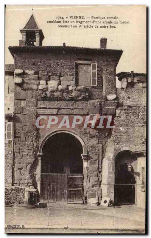 Vienna Postcard Ancient Roman Portico pretending to be a fragment of & # 39A ...