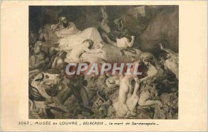 Old Postcard Louvre Museum Delacroix The Death of Sardanapalus