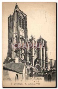 Old Postcard Bourges Cathedrale