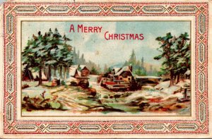 Christmas With Winter Scene 1911