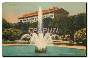 Old postcard Metz The Water Jet