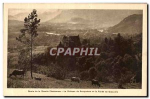 Old Postcard Route Grande Chartreuse Le Chateau de Bouquéron and the valley ...