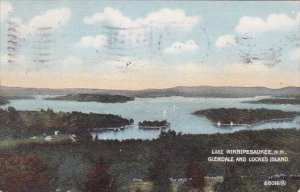 New Hampshire Lake Winnipesaukee Glendale And Locks Island 1912