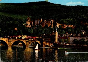 Germany Heidelberg Old Bridge and Castle